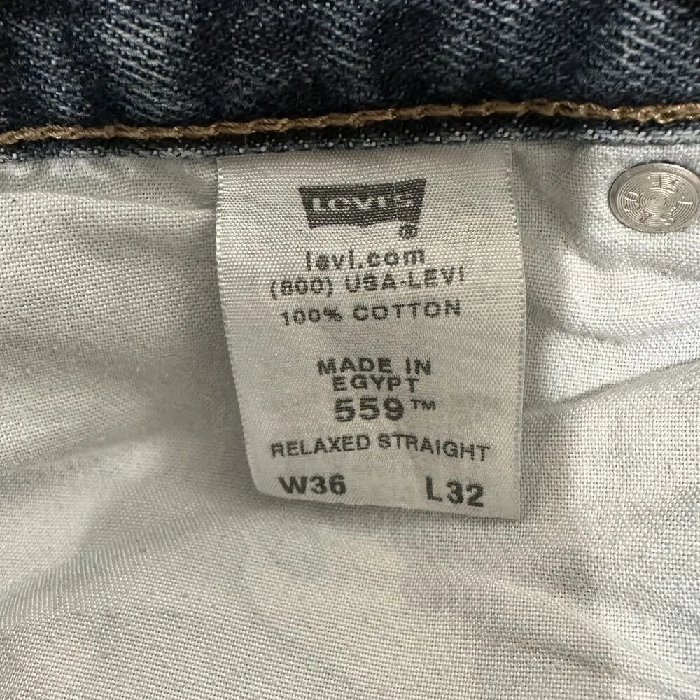 Levi's 559‎ Men's Relaxed Straight Jeans Medium/dark Blue, Size W36 L32